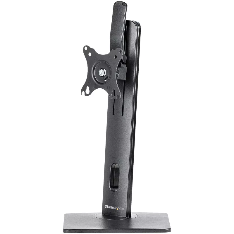 StarTech.com vabalt seisev ühe monitori kinnitus – kõrgusreguleeritav monitorialus – VESA-kinnitusega kuvaritele kuni 32 tolli (15 naela / 7 kg) – ergonoomiline monitorialus lauale – kallutatav/pööratav/keeratav