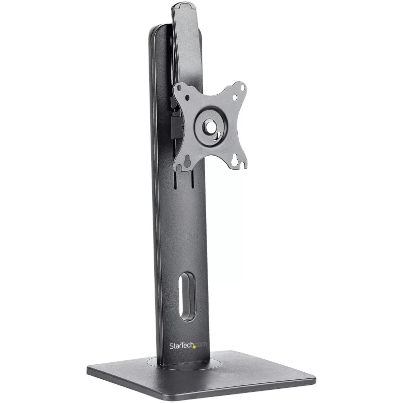 StarTech.com vabalt seisev ühe monitori kinnitus – kõrgusreguleeritav monitorialus – VESA-kinnitusega kuvaritele kuni 32 tolli (15 naela / 7 kg) – ergonoomiline monitorialus lauale – kallutatav/pööratav/keeratav