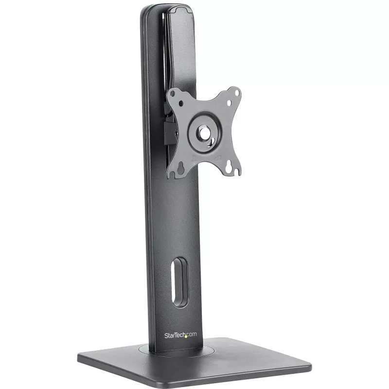 StarTech.com vabalt seisev ühe monitori kinnitus – kõrgusreguleeritav monitorialus – VESA-kinnitusega kuvaritele kuni 32 tolli (15 naela / 7 kg) – ergonoomiline monitorialus lauale – kallutatav/pööratav/keeratav