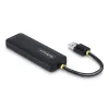 StarTech.com 4-pordiline USB-A jaotur, 5 Gbps, siinivõimsusega, väike reisi-mini-USB-jaotur, mitme pordiga USB 3.0 jagaja, kaasaskantav USB-jaotur, ülevoolukaitse (OCP)