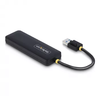 StarTech.com 4-pordiline USB-A jaotur, 5 Gbps, siinivõimsusega, väike reisi-mini-USB-jaotur, mitme pordiga USB 3.0 jagaja, kaasaskantav USB-jaotur, ülevoolukaitse (OCP)