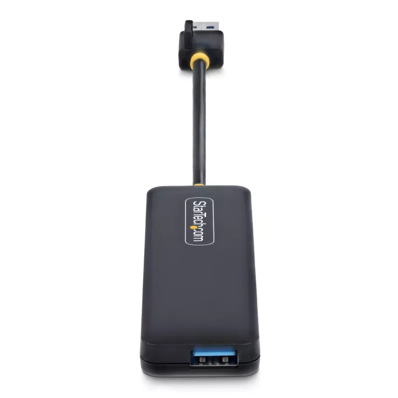 StarTech.com 4-pordiline USB-A jaotur, 5 Gbps, siinivõimsusega, väike reisi-mini-USB-jaotur, mitme pordiga USB 3.0 jagaja, kaasaskantav USB-jaotur, ülevoolukaitse (OCP)