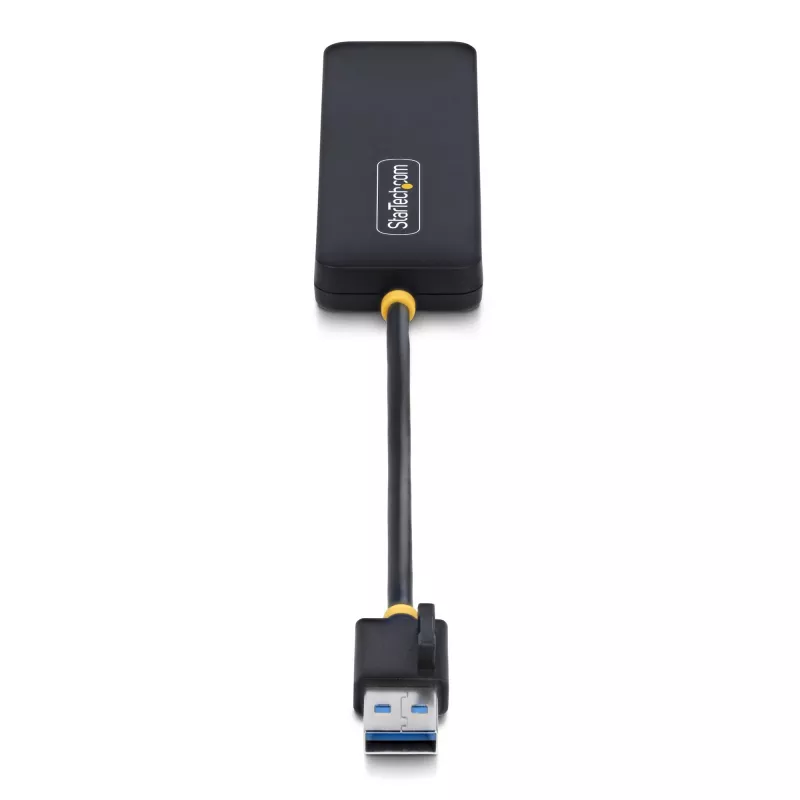 StarTech.com 4-pordiline USB-A jaotur, 5 Gbps, siinivõimsusega, väike reisi-mini-USB-jaotur, mitme pordiga USB 3.0 jagaja, kaasaskantav USB-jaotur, ülevoolukaitse (OCP)