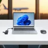 StarTech.com 4-pordiline USB-A jaotur, 5 Gbps, siinivõimsusega, väike reisi-mini-USB-jaotur, mitme pordiga USB 3.0 jagaja, kaasaskantav USB-jaotur, ülevoolukaitse (OCP)