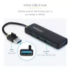 StarTech.com 4-pordiline USB-A jaotur, 5 Gbps, siinivõimsusega, väike reisi-mini-USB-jaotur, mitme pordiga USB 3.0 jagaja, kaasaskantav USB-jaotur, ülevoolukaitse (OCP)