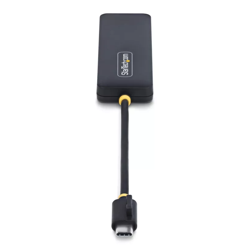 StarTech.com 4-pordiline USB-C jaotur, 5 Gbps, USB-C kuni 4x USB-A, siiniga toidetav, väike reisimini jaotur, mitme pordiga USB 3.0 jaotur, kaasaskantav jaotur, ülevoolukaitse
