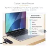 StarTech.com 4-pordiline USB-C jaotur, 5 Gbps, USB-C kuni 4x USB-A, siiniga toidetav, väike reisimini jaotur, mitme pordiga USB 3.0 jaotur, kaasaskantav jaotur, ülevoolukaitse