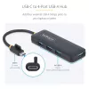 StarTech.com 4-pordiline USB-C jaotur, 5 Gbps, USB-C kuni 4x USB-A, siiniga toidetav, väike reisimini jaotur, mitme pordiga USB 3.0 jaotur, kaasaskantav jaotur, ülevoolukaitse