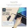 StarTech.com 4-pordiline USB-C jaotur, 5 Gbps, USB-C kuni 4x USB-A, siiniga toidetav, väike reisimini jaotur, mitme pordiga USB 3.0 jaotur, kaasaskantav jaotur, ülevoolukaitse
