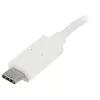 StarTech.com 4-pordiline USB-C-jaotur, 1x USB-C ja 3x USB-A porti (SuperSpeed 5 Gbit/s) – USB-siini toitega – kaasaskantav/sülearvuti USB 3.0 adapterjaotur – USB 3.1 Gen 1 / USB 3.2 Gen 1 USB-C jaotur – valge