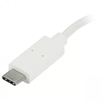 StarTech.com 4-pordiline USB-C-jaotur, 1x USB-C ja 3x USB-A porti (SuperSpeed 5 Gbit/s) – USB-siini toitega – kaasaskantav/sülearvuti USB 3.0 adapterjaotur – USB 3.1 Gen 1 / USB 3.2 Gen 1 USB-C jaotur – valge