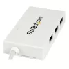 StarTech.com 4-pordiline USB-C-jaotur, 1x USB-C ja 3x USB-A porti (SuperSpeed 5 Gbit/s) – USB-siini toitega – kaasaskantav/sülearvuti USB 3.0 adapterjaotur – USB 3.1 Gen 1 / USB 3.2 Gen 1 USB-C jaotur – valge