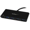 StarTech.com 4-pordiline USB-C-jaotur 4 USB-tüüp-A-pordiga (USB 3.0 SuperSpeed 5 Gbps) – 60 W toite edastamise läbiv laadimine – USB 3.1 Gen 1 / USB 3.2 Gen 1 sülearvuti jaoturi adapter – MacBook, Dell