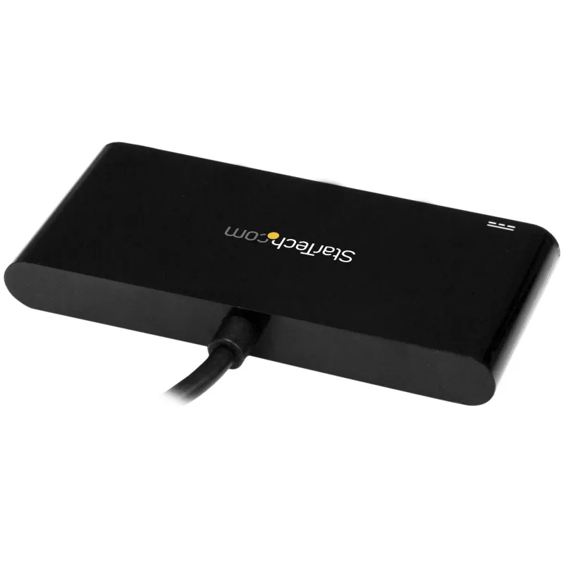StarTech.com 4-pordiline USB-C-jaotur 4 USB-tüüp-A-pordiga (USB 3.0 SuperSpeed 5 Gbps) – 60 W toite edastamise läbiv laadimine – USB 3.1 Gen 1 / USB 3.2 Gen 1 sülearvuti jaoturi adapter – MacBook, Dell