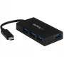 StarTech.com 4 pordiga USB C jaotur – USB USB-C jaotur 4x USB-A pordiga (USB 3.0/3.1 Gen 1 SuperSpeed 5 Gbit/s) – USB siini või isetoitega – kaasaskantav USB-C kuni USB-A BC 1.2 laadimisjaotur toiteadapteriga~4 pordiga USB C jaotur – USB USB-C jaotur 4x USB-A pordiga USB 3.0 jaotur (5 Gbit/s) – USB siini või isetoitega – kaasaskantav USB-C kuni USB-A BC 1.2 laadimisjaotur toiteadapteriga