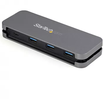 StarTech.com 4-pordiline USB-C-jaotur – 3x USB-A / 1x USB-C – 5 Gbps USB 3.0 USB-C jaotur (3.2/3.1 Gen 1) – siiniga toidetav – kaasaskantav USB-C–USB-A-adapteri jaotur – 28,5 cm (11,2 tolli) kaabel koos kaablihaldusega