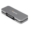 StarTech.com 4-pordiline USB-C-jaotur – 3x USB-A / 1x USB-C – 5 Gbps USB 3.0 USB-C jaotur (3.2/3.1 Gen 1) – siiniga toidetav – kaasaskantav USB-C–USB-A-adapteri jaotur – 28,5 cm (11,2 tolli) kaabel koos kaablihaldusega