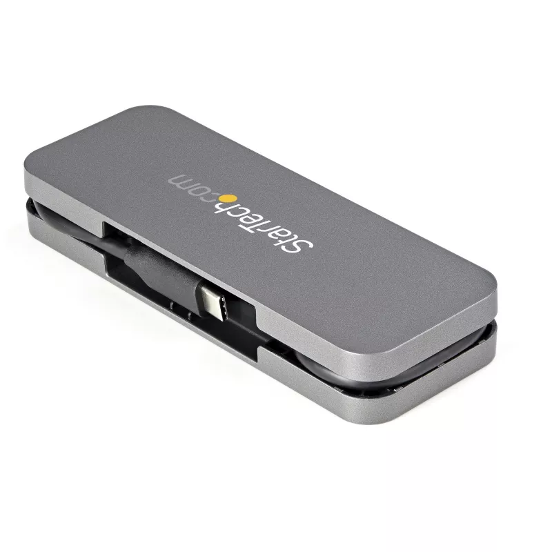 StarTech.com 4-pordiline USB-C-jaotur – 3x USB-A / 1x USB-C – 5 Gbps USB 3.0 USB-C jaotur (3.2/3.1 Gen 1) – siiniga toidetav – kaasaskantav USB-C–USB-A-adapteri jaotur – 28,5 cm (11,2 tolli) kaabel koos kaablihaldusega