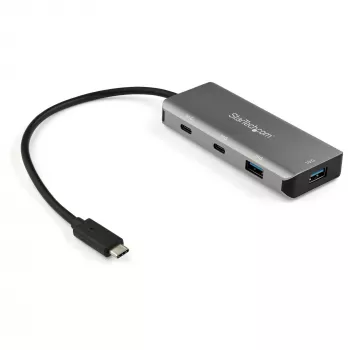 StarTech.com 4-pordine USB-C-jaotur, 2x USB-A ja 2x USB-C – SuperSpeed 10 Gbps USB 3.1/3.2 Gen 2 USB-C-jaotur – USB-siini toide – kaasaskantav USB-C–USB-adapteri jaotur – alumiiniumist – 25 cm (9,8 tolli) kaabel~4-pordine USB-C-jaotur, 2x USB-A ja 2x USB-C – SuperSpeed 10 Gbps USB 3.2 Gen 2 USB-C-jaotur – USB-siini toide – kaasaskantav USB-C–USB-adapteri jaotur – alumiiniumist – 9,8 tolli (25…