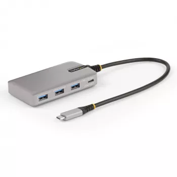 StarTech.com 4-pordiline USB-C jaotur USB-C DP Alt Mode videoväljundiga 4K 60Hz - 3x USB-A, 1x USB USB-C, 100W Power Delivery läbiv, USB 3.2 10Gbps, 30cm kaabel, kaasaskantav USB-jaotur