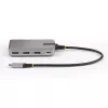 StarTech.com 4-pordiline USB-C jaotur USB-C DP Alt Mode videoväljundiga 4K 60Hz - 3x USB-A, 1x USB USB-C, 100W Power Delivery läbiv, USB 3.2 10Gbps, 30cm kaabel, kaasaskantav USB-jaotur