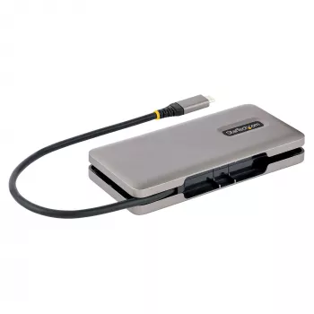 StarTech.com 4-pordiline USB-C jaotur - 1x USB-A ja 3x USB-C porti - USB 3.2 Gen 2 (10 Gbit/s) - siiniga toidetav - USB-tüüp C jaotur koos 12,6 tolli/32 cm ümbermähitava kaabliga - kaasaskantav USB-C - USB-A jaotur