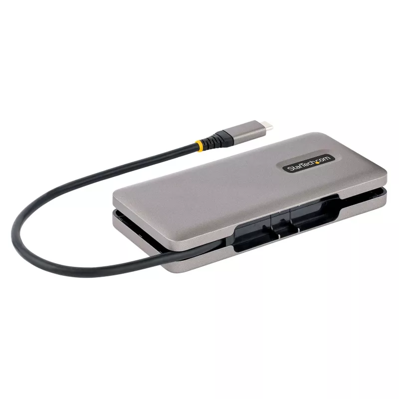 StarTech.com 4-pordiline USB-C jaotur - 1x USB-A ja 3x USB-C porti - USB 3.2 Gen 2 (10 Gbit/s) - siiniga toidetav - USB-tüüp C jaotur koos 12,6 tolli/32 cm ümbermähitava kaabliga - kaasaskantav USB-C - USB-A jaotur