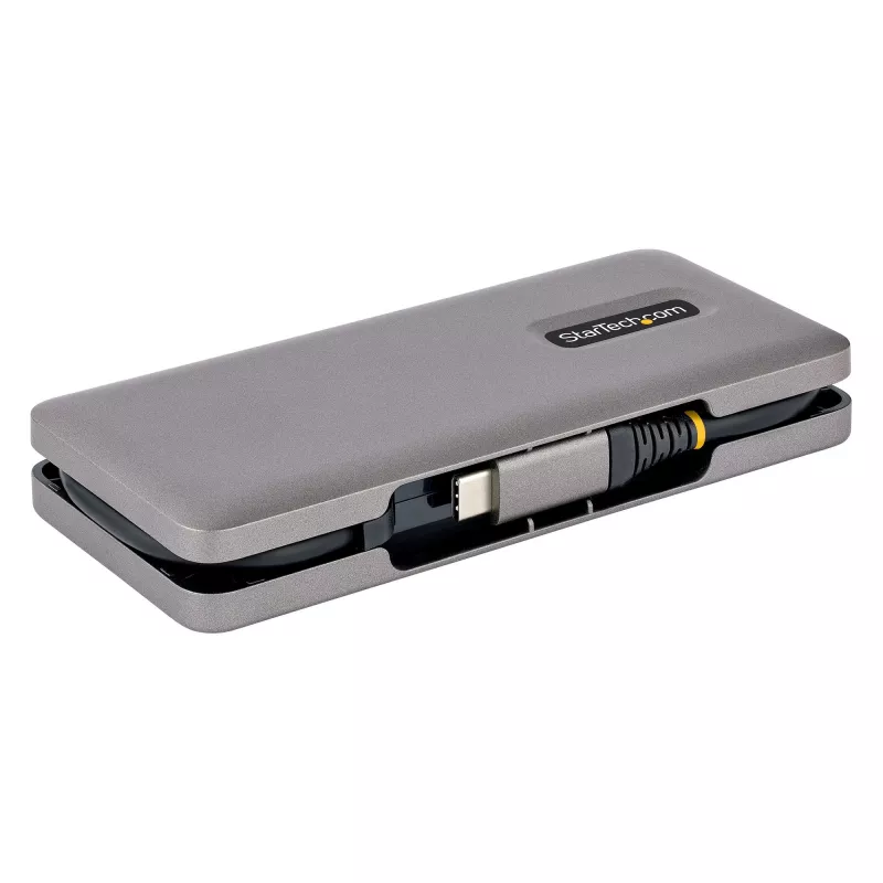 StarTech.com 4-pordiline USB-C jaotur - 1x USB-A ja 3x USB-C porti - USB 3.2 Gen 2 (10 Gbit/s) - siiniga toidetav - USB-tüüp C jaotur koos 12,6 tolli/32 cm ümbermähitava kaabliga - kaasaskantav USB-C - USB-A jaotur