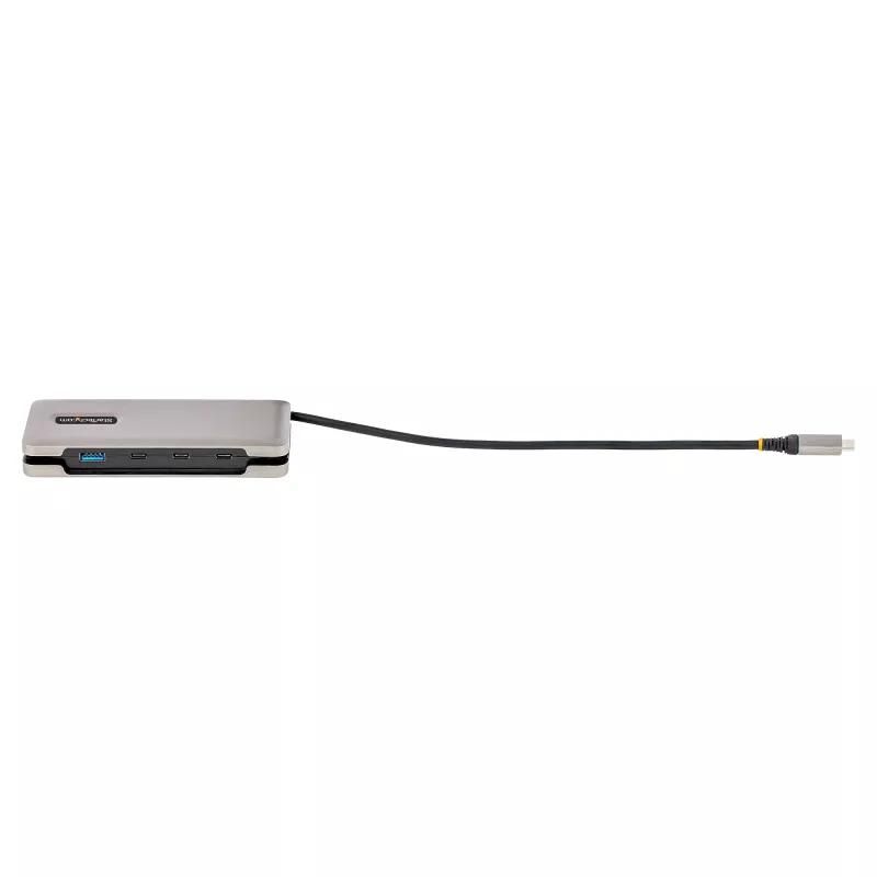 StarTech.com 4-pordiline USB-C jaotur - 1x USB-A ja 3x USB-C porti - USB 3.2 Gen 2 (10 Gbit/s) - siiniga toidetav - USB-tüüp C jaotur koos 12,6 tolli/32 cm ümbermähitava kaabliga - kaasaskantav USB-C - USB-A jaotur