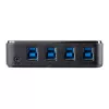 StarTech.com 4 to 4 USB 3.0 Peripheral Sharing Switch, 5 Gbit/s, Micro-USB Type-B, Must, plastik, CE, FCC, REACH, 0 - 40 °C