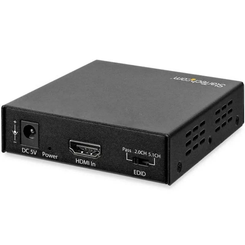 StarTech.com 4K HDMI Audio Extractor 4K 60Hz toega, must, 4096 x 2160 pikslit, 1280 x 720, 1920 x 1080, 1920 x 1200, 3840 x 2160, 4096 x 2160, 60 Hz, 5.1 kanalit, HDMI