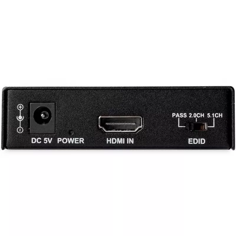 StarTech.com 4K HDMI Audio Extractor 4K 60Hz toega, must, 4096 x 2160 pikslit, 1280 x 720, 1920 x 1080, 1920 x 1200, 3840 x 2160, 4096 x 2160, 60 Hz, 5.1 kanalit, HDMI