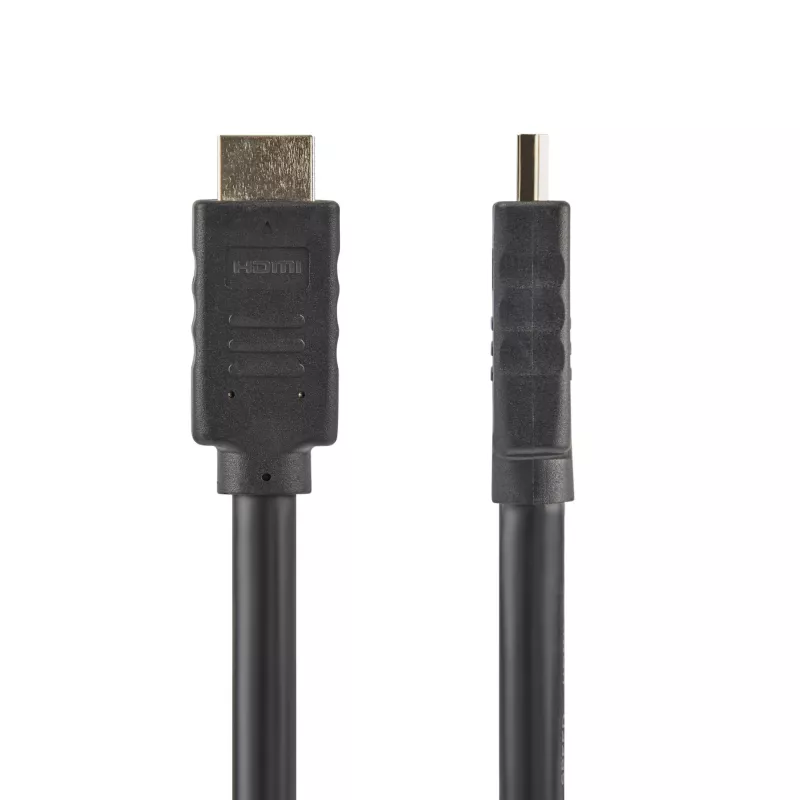 StarTech.com 50 jalga (15 m) HDMI 2.0 kaabel – 4K 60Hz aktiivne HDMI kaabel – CL2 sertifikaadiga seina sisse paigaldamiseks – pikk vastupidav kiire UHD HDMI kaabel – HDR, 18 Gbps – isane-isane juhe – must
