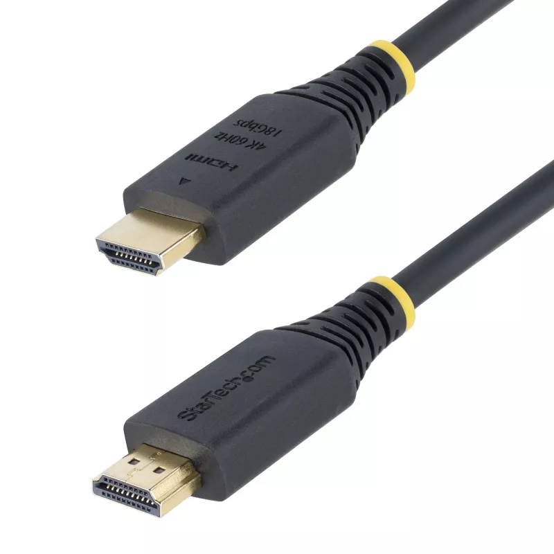 StarTech.com 3m (10ft) Premium Certified High Speed HDMI kaabel, 4K 60Hz/1440p 144Hz, HDR10/HDCP 2.2/ARC, 18Gbps, UHD HDMI 2.0 Cord for TV/Monitor/Display, TPE Jacket
