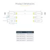 StarTech.com 7m (22.9ft) Premium Certified High Speed HDMI kaabel, 4K 60Hz/1440p 144Hz, HDR10/HDCP 2.2/ARC, 18Gbps, UHD HDMI 2.0 Cord TV/monitori/ekraani jaoks, TPE ümbris