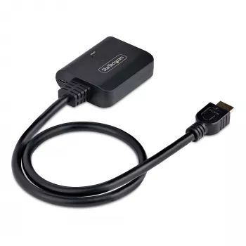 StarTech.com 2-Port HDMI Splitter, 4K 60Hz HDMI 2.0 Video, 4K HDMI Splitter 1 In 2 Out, 1x2 HDMI Display/Output Splitter, HDR/HDCP, 20in (50cm) Built-in HDMI kaabel