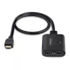 StarTech.com 2-Port HDMI Splitter, 4K 60Hz HDMI 2.0 Video, 4K HDMI Splitter 1 In 2 Out, 1x2 HDMI Display/Output Splitter, HDR/HDCP, 20in (50cm) Built-in HDMI kaabel