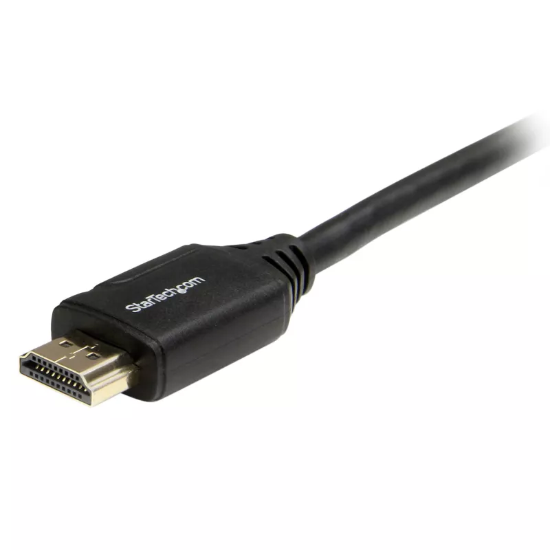 StarTech.com 3 jala (1 m) esmaklassiline sertifitseeritud HDMI 2.0 kaabel Ethernetiga – kiire ülikiire 4K 60 Hz HDMI kaabel HDR10 – HDMI juhe (isane/isane pistikud) – UHD monitoridele, teleritele, kuvaritele
