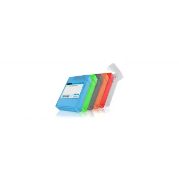 ICY BOX IB-AC602b-6 Pouch case Plastikust Sinine, Roheline, Hall, Oranž, Punane, Valge