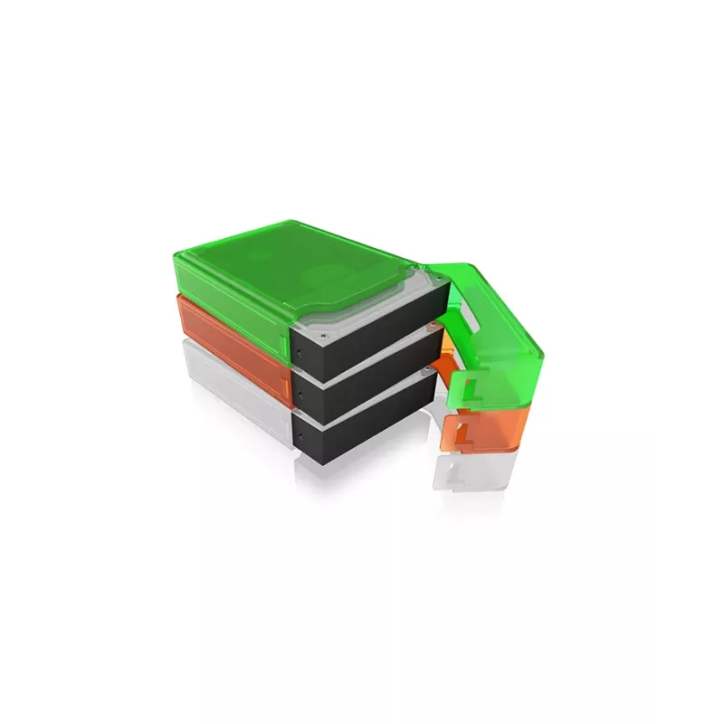 ICY BOX IB-AC602b-6 Pouch case Plastikust Sinine, Roheline, Hall, Oranž, Punane, Valge