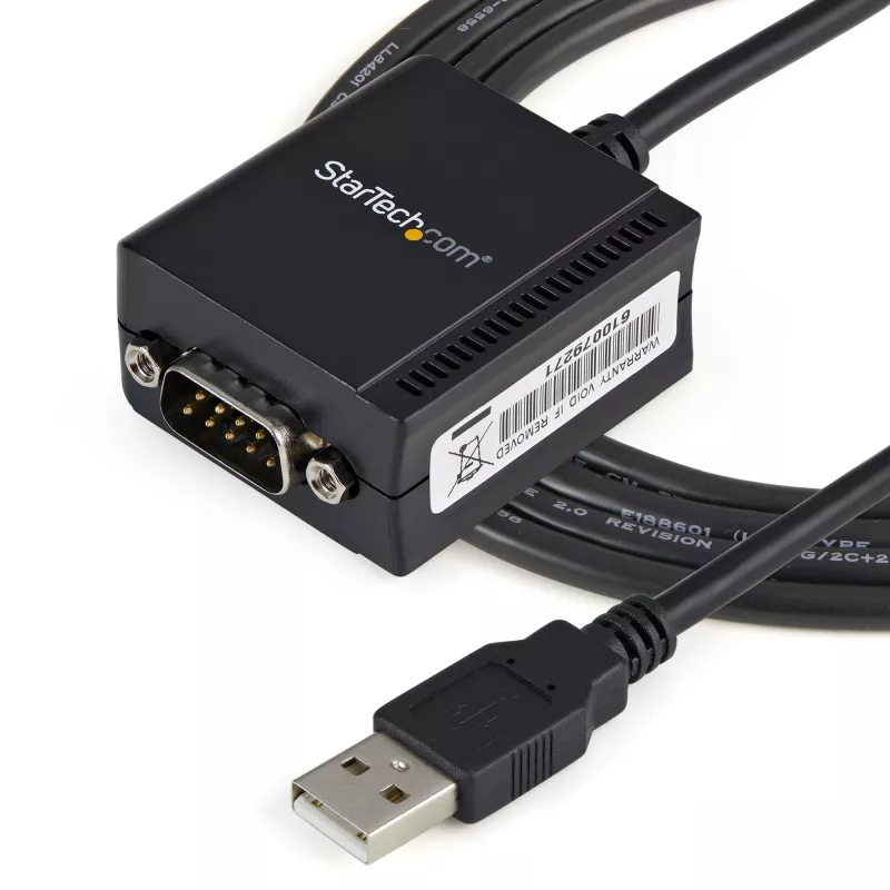 StarTech.com 1 pordiga FTDI USB RS232 jadaliidese adapterkaabel koos COM-säilitusega