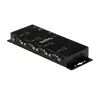 StarTech.com 4-pordiline USB-DB9 RS232 jadaadapteri jaotur – tööstuslik DIN-liistule ja seinale kinnitatav