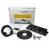 StarTech.com 4-pordiline USB-DB9 RS232 jadaadapteri jaotur – tööstuslik DIN-liistule ja seinale kinnitatav