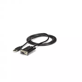 StarTech.com 1,8m 1-pordiline USB-RS232 seeriaadapter, FTDI DB9 seeria DCE-adapterkaabel, nullmodem, USB 2.0 - TAA