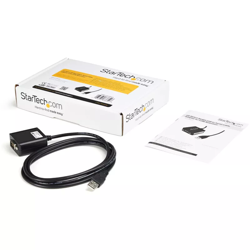 StarTech.com 1,8 m (6 jalga) 1-pordiline professionaalne RS422/485 USB-jadakaabli adapter COM-i säilitusega, USB-RS422 adapter - TAA