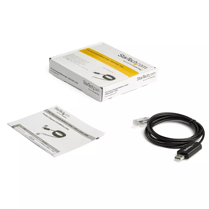 StarTech.com 6 ft (1,8 m) Cisco USB konsoolkaabel - USB RJ45-le