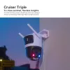 IP turvakaamera IMOU Cruiser Triple IPC-S7UP-11M0WED — 2880×1620, 6 mm, 8× digitaalne suum, juhtmega ja juhtmevaba, välistingimustesse, lae/seinale kinnitatav