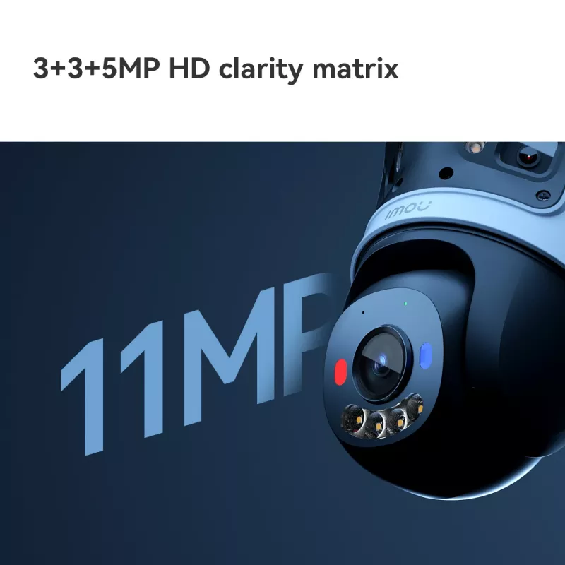 IP turvakaamera IMOU Cruiser Triple IPC-S7UP-11M0WED — 2880×1620, 6 mm, 8× digitaalne suum, juhtmega ja juhtmevaba, välistingimustesse, lae/seinale kinnitatav