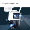 IP turvakaamera IMOU Cruiser Triple IPC-S7UP-11M0WED — 2880×1620, 6 mm, 8× digitaalne suum, juhtmega ja juhtmevaba, välistingimustesse, lae/seinale kinnitatav