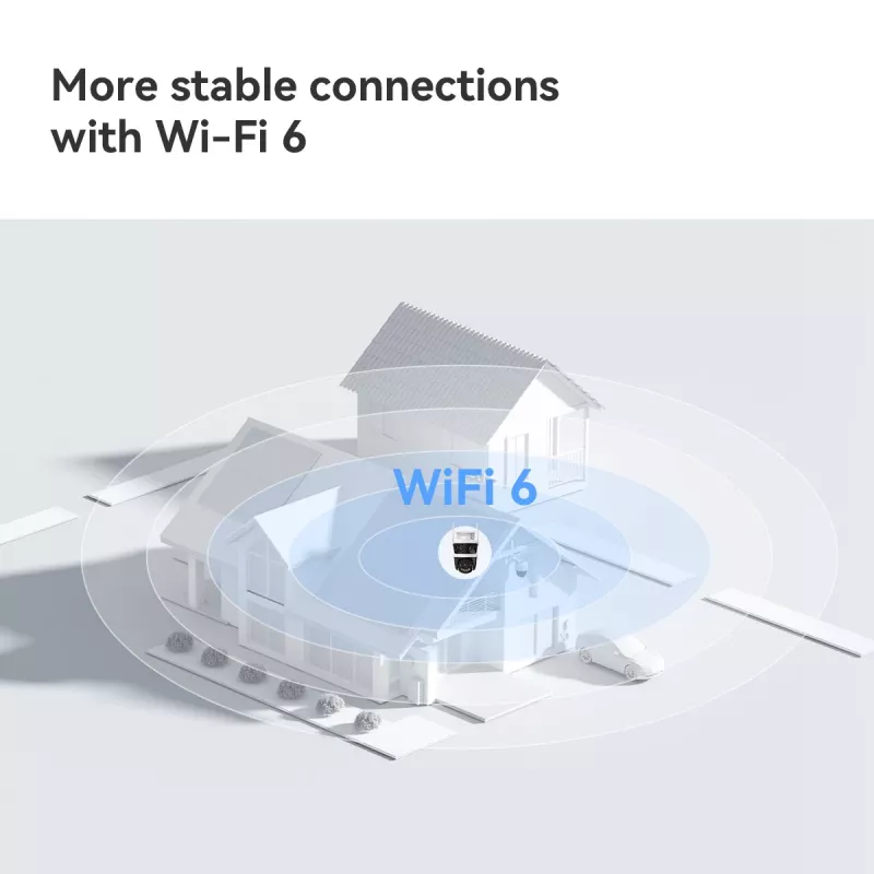 IP turvakaamera IMOU Cruiser Triple IPC-S7UP-11M0WED — 2880×1620, 6 mm, 8× digitaalne suum, juhtmega ja juhtmevaba, välistingimustesse, lae/seinale kinnitatav